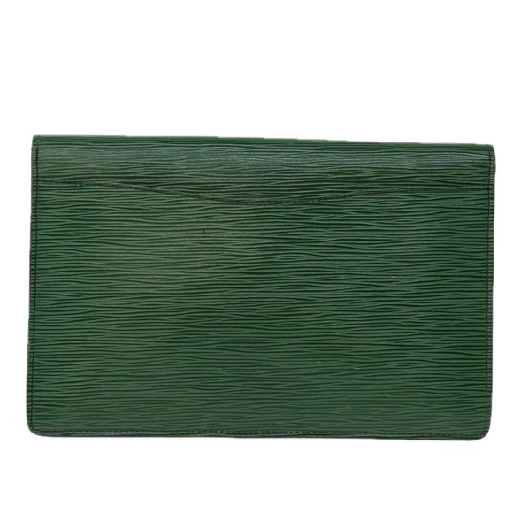 LOUIS VUITTON Epi Montaigne 27 Clutch Bag Green M52654 LV Auth 74313 - Picture 2 of 16